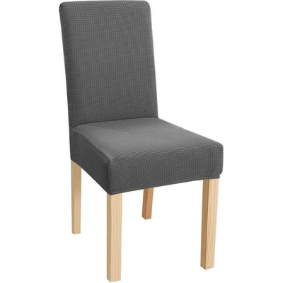 Univerzální napínací potah na židli - Ocelově šedý Fleece
