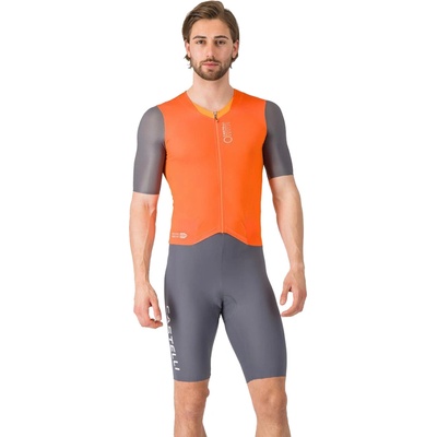 Castelli Saturday Morning skinsuit Briliant orange/ Vivid orange