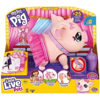 Bella Little Live Pets Interaktívne prasiatko na vodítku