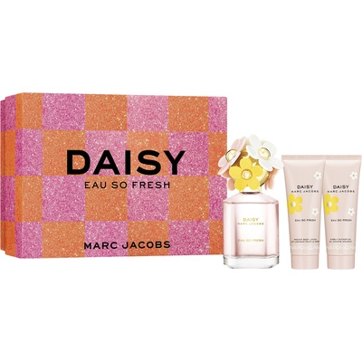 Marc Jacobs Daisy Eau So Fresh Подаръчен комплект, Тоалетна вода 75ml + Мляко за тяло 75ml + Душ гел 75ml, Жени