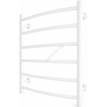 Mario Radiators Кърподържач-радиатор за баня INOX CLASSIC 120W/230V 57x43 cm, неръждаема стомана/бял (MR0088)