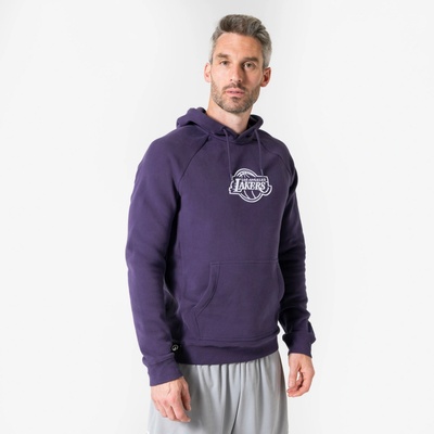 Tarmak mikina 900 NBA Lakers fialová