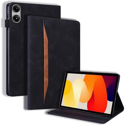 Xiaomi Redmi Pad 2 - Кожен калъф с Джоб за карти, Джоб за писалка, Стойка и Протектор | Черен, Червен, Кафяв, Зелен, Син