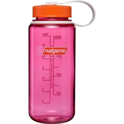 Nalgene 16 oz Wide Mouth Thrill and Motion 473 ml fuchsia purple with flame