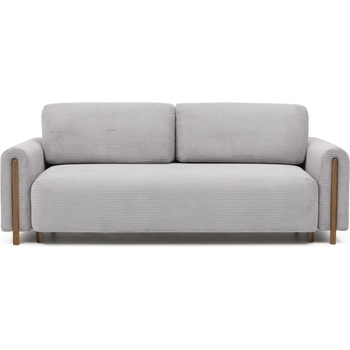 Eltap Светлосив разтегателен диван с място за съхранение от рипсено кадифе 244 cm Arcadova - ELTAP (SO-ARC-OA-03JAR)