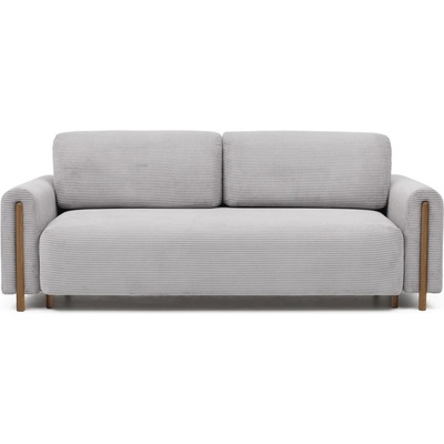 Eltap Светлосив разтегателен диван с място за съхранение от рипсено кадифе 244 cm Arcadova - ELTAP (SO-ARC-OA-03JAR)