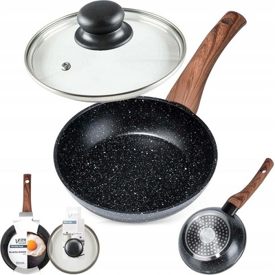 Žulová pánev na smažení a dušení VILDE 16 cm plyn/indukce poklice