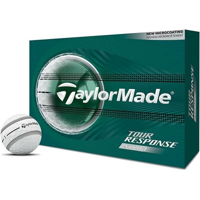 TaylorMadeTour Response Clear Stripe biele 3 x 3 ks