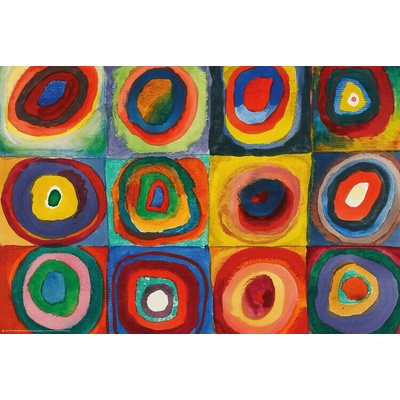 Plagát, Obraz - Concentric Rings, Wassily Kandinsky, 91.5 × 61 cm