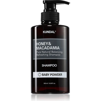 KUNDAL Honey & Macadamia Baby Powder натурален шампоан за суха и увредена коса 500ml