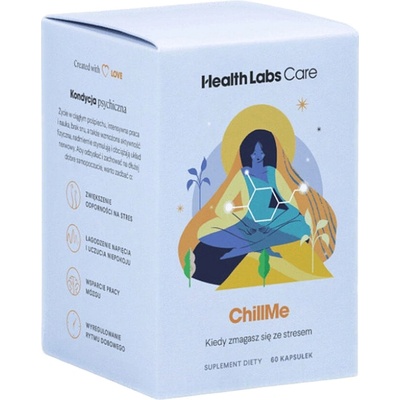Health Labs Care ChillMe kapsle s Ashwagandhou a Tulsi na snížení stresu 60 ks