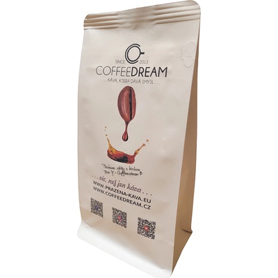 Coffeedream Káva Brazílie Pink Star Scr. 19 jemné mletí český turek A65 100 g