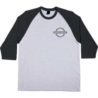 Independent tričko Bar-rier 3/4 Sleeve Midweight Sport Grey/Black