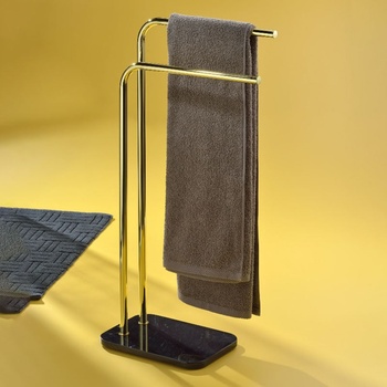 kela Стойка закачалка за кърпи цвят черен мрамор KELA от серия Liron