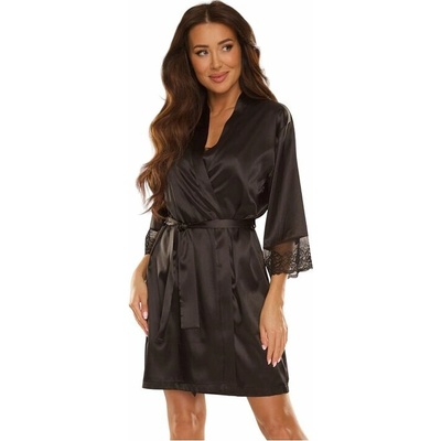 Saténový Synthia čierny