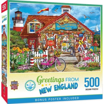 Masterpieces - Puzzle Greetings From - New England - 500 piese