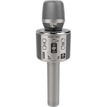 iDance Детски парти микрофон с LED светлини - сребрист - iDance