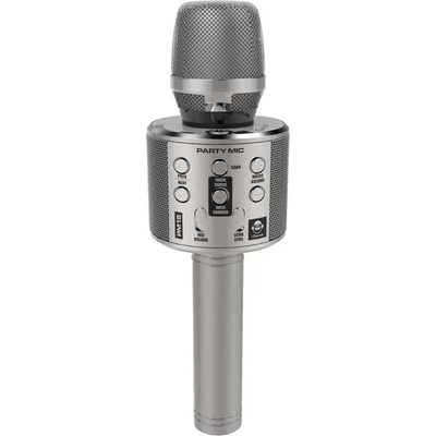 iDance Детски парти микрофон с LED светлини - сребрист - iDance