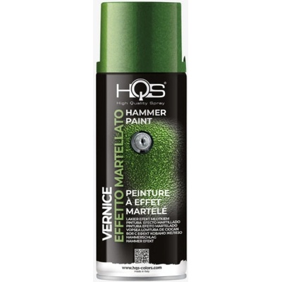 HQS farba v spreji kladivkový efekt 400 ml zelená