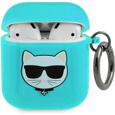 Karl Lagerfeld Калъф Karl Lagerfeld KLA2UCHFL Choupette за Apple AirPods, син (3666339009250)