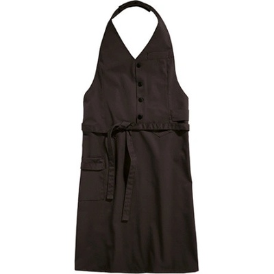 Workwear Corcolle Dlouhá zástěra s laclem 00260-01 Chocolate