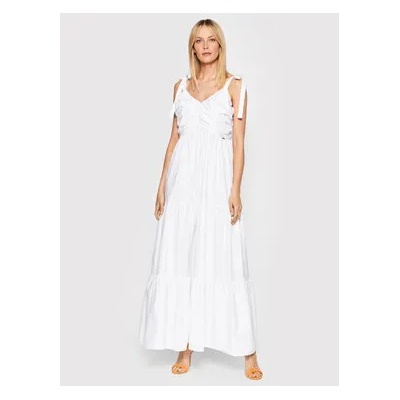 Fracomina Лятна рокля FP22SD3012W40001 Бял Regular Fit (FP22SD3012W40001)
