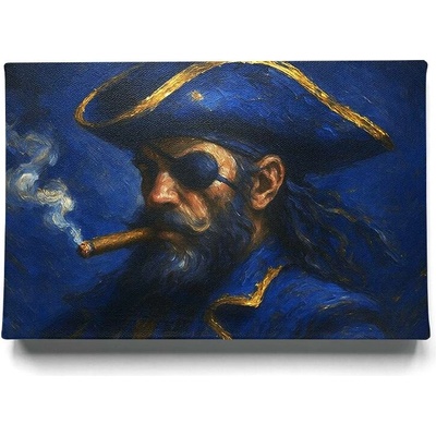 KRAFTHOUSE.EU Zlatý Pirát – obraz na plátně Premium Canvas | 100% bavlna | Různé rozměry Velikost: 150 x 100 cm Zlatý Pirát – Luxusní obraz na plátně pro moderní interiér | 100% bavlna | Různé rozměry
