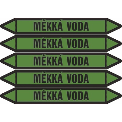 Grafiko | Měkká voda - Materiál Samolepící PVC folie, Rozměr aršík 5ks šipka 350x52mm