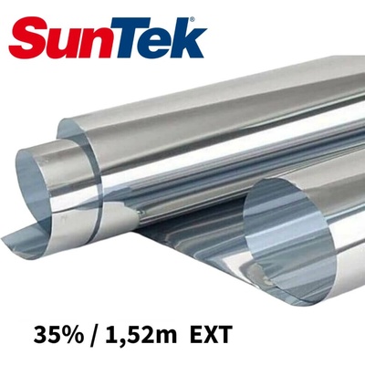 Zrkadlová fólia na okná Silver 35% exteriérová 1,52x1m SUNTEK