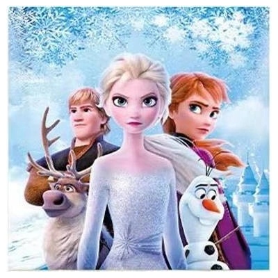 Cakesicq papírové ubrousky Frozen 33x33cm 10ks – Zboží Dáma