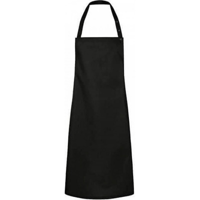 Karlowsky Zástěra Santorini s nastavitelným páskem laclu s druky 215 g/m Černá KY072