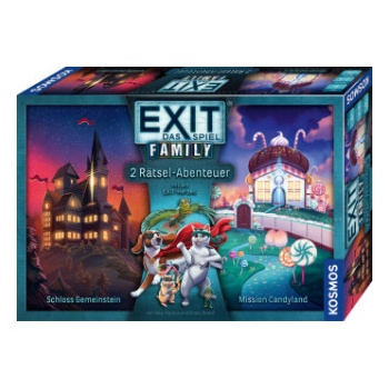Kosmos Spiele EXIT® - Das Spiel - Family: Schloss Gemeinstein/Mission Candyland | Inka Brand, Markus Brand