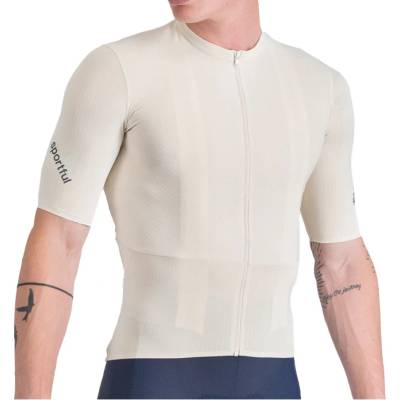 Sportful Мъжка фланелка с къс ръкав за колоездене Sportful Hyperepic Jersey Cycling jersey - Cream (056-3896-0114)