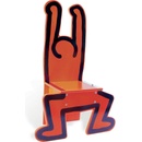 Vilac dřevěná židle Keith Haring červená