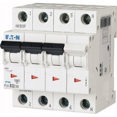 Eaton 3P+ND 32A 6kA AC PL6-D32/3N 165042