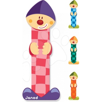 Janod drevené písmenko I lepiace oranžové modré zelené ružové