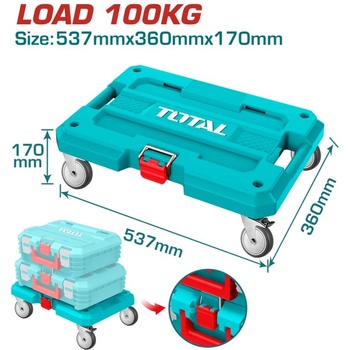 TOTAL Транспортна количка за куфари TOTAL, 537 x 360 x 170 мм (TL THTWB61001)