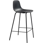 Unique Furniture Черен пластмасов бар стол (височина на седалката 67, 5 cm) Whitby - Unique Furniture (42021060)
