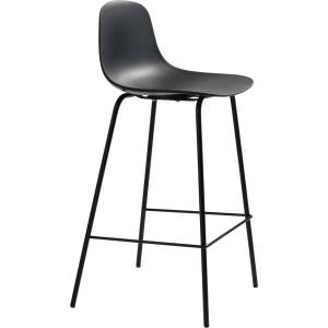 Unique Furniture Черен пластмасов бар стол (височина на седалката 67, 5 cm) Whitby - Unique Furniture (42021060)