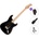 Squier Sonic Stratocaster HSS MN Basic SET Black Електрическа китара