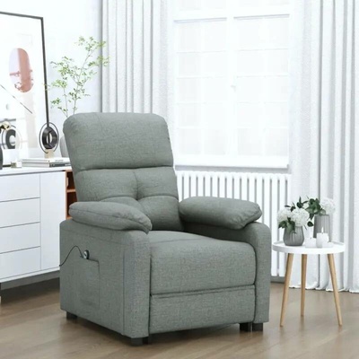 vidaXL 3073803 Elektrické polohovací tmavě šedé textil
