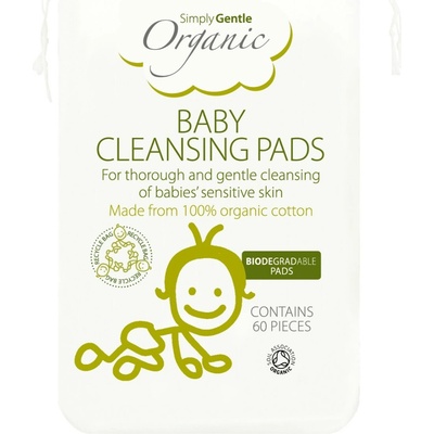 SIMPLY GENTLE Organické detské čistiace vankúšiky 60 ks