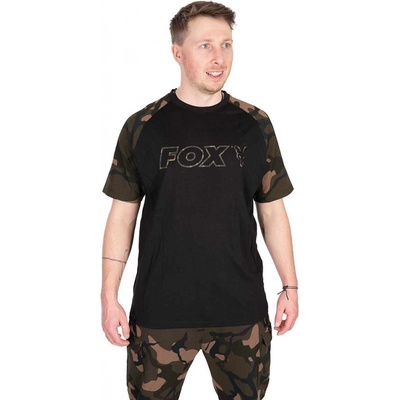 Fox tričko Black Camo Raglan T-Shirt