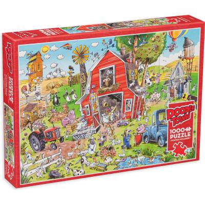 Cobble Hill Пъзел Cobble Hill от 1000 части - DoodleTown: Фермерска суматоха (44509)
