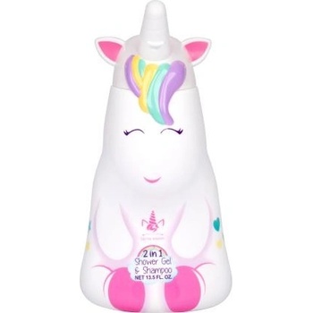 AIRVAL Unicorn 2D Detský sprchovací gél a šampón 400 ml