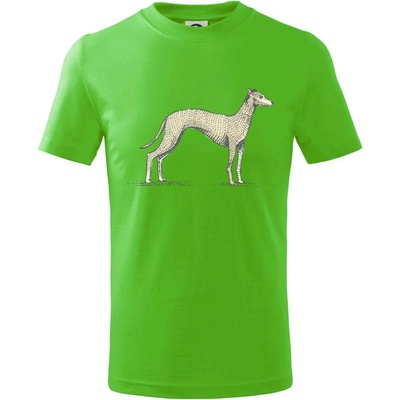 Vintage Whippet tričko detské Apple Green
