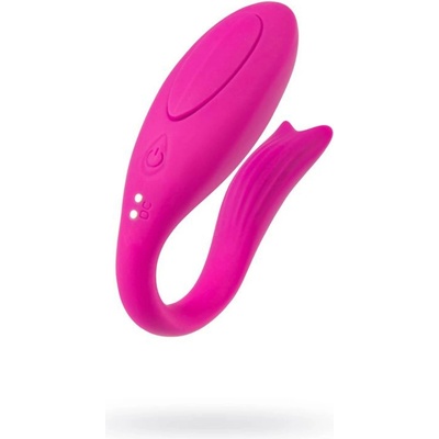 A-TOYS vibrátor pre páry Dolphy silikónový ružový 9,6 cm