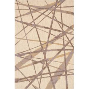 Agnella Бежов вълнен килим 100x180 cm Sticks - Agnella (5901760265324)