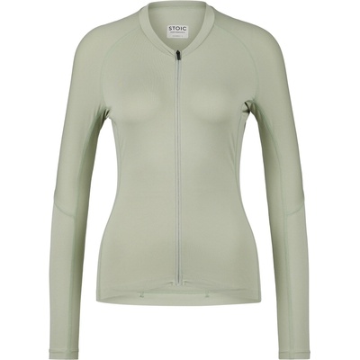Stoic Дамска фланелка с дълъг ръкав за колоездене Stoic Women's DalslandSt. Gravel Jersey L/S Cycling jersey - Light Agave Green - размер XL (156-3071-0115)