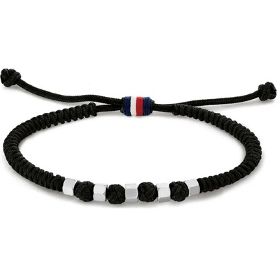 Tommy Hilfiger Černý šňurkový náramek 2790681